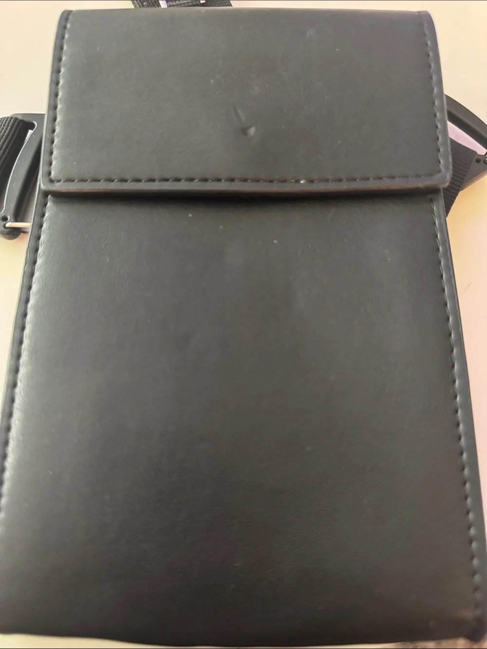 Zara Black Leather Crossbody Phone Pouch - Men - Picture 5 of 9